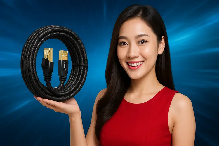 10 สาย LAN CAT 8 ยี่ห้อไหนดี ปี 2025 แรงสุดขีดแห่งปี เน็ตไวทะลุมิติ