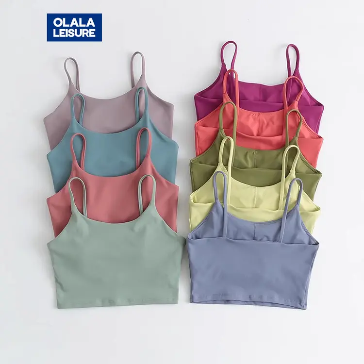 OLALA LEISURE: LEISURE สปอร์ตบราพร้อมแผ่นรองหน้าอก, A2