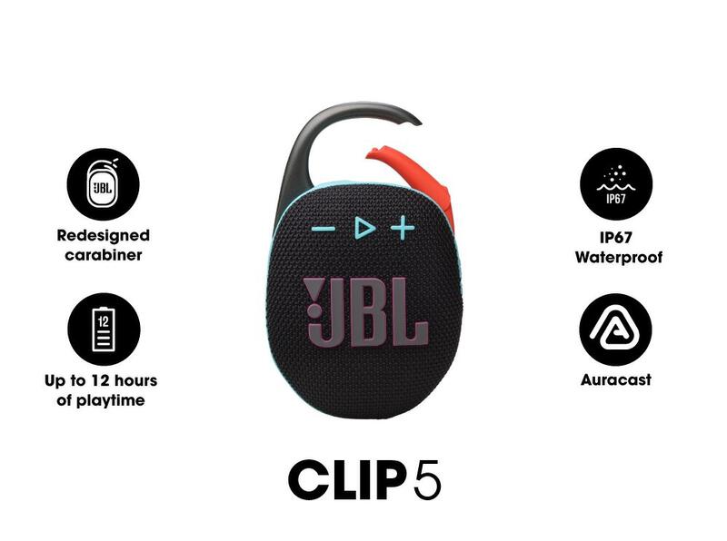 Product image JBL CLIP 5 ลำโพง Bluetooth แบบพกพา เสียงเบสแน่นคมชัด 1