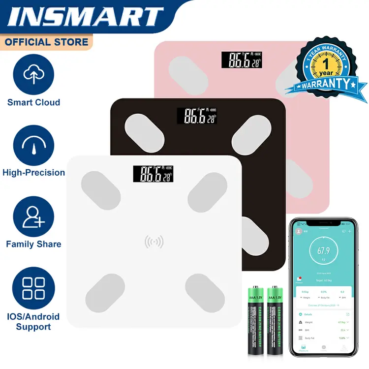 INSMART: เครื่องชั่งไขมันในร่างกายอัจฉริยะ การตรวจสอบสุขภาพมัลติฟังก์ชั่น, A1