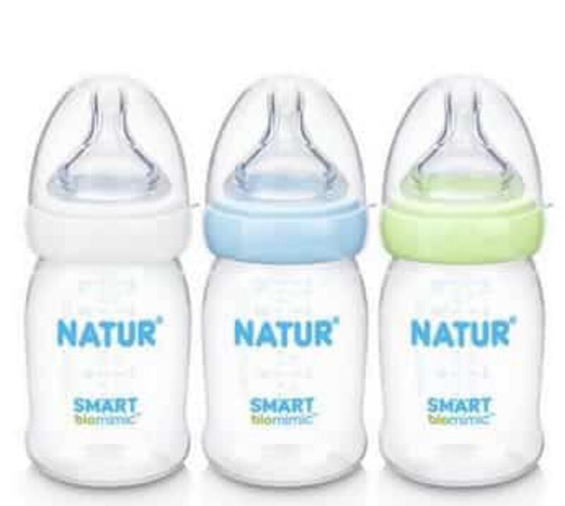Natur ขวดนมคอกว้าง รุ่น Smart biomimic