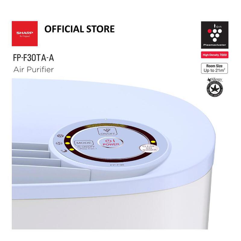 รุ่นขายดี] SHARP เครื่องฟอกอากาศชาร์ป รุ่น FP-F30TA-A ขนาด 21 ตารางเมตร |  OfficeMate