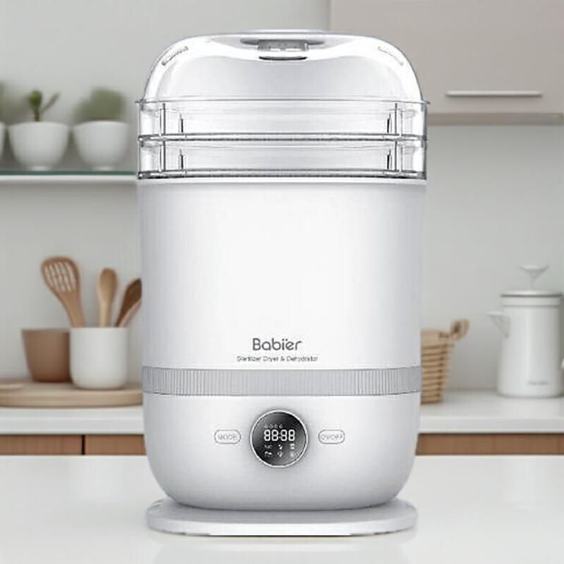 Product image Babier เครื่องนึ่งขวดนม พร้อมอบแห้งและอบอาหาร รุ่น BR-0989 ถัง 3 ชั้น ปรับระดับได้ 6