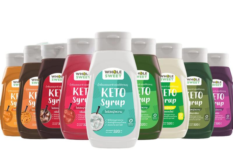 Whole Sweet โฮลสวีท ไซรัปหญ้าหวาน ไซรัปคีโต น้ำเชื่อมหญ้าหวาน สูตรคีโต 320 มล. Keto Syrup สารให้ความหวานทดแทนน้ำตาล