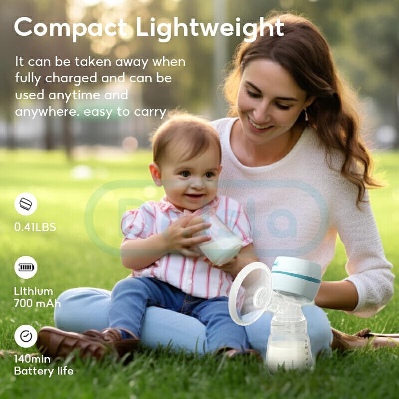 Product image Dr.isla เครื่องปั๊มนมไฟฟ้า（แถมจุกนมหลอก）3 โหมด ในการดูดได้ 9 ระดับ วัสดุ PPที่นำเข้า ไม่มี BPA ปลอดภัย ไร้กลิ่น Breast Pump EB11 2