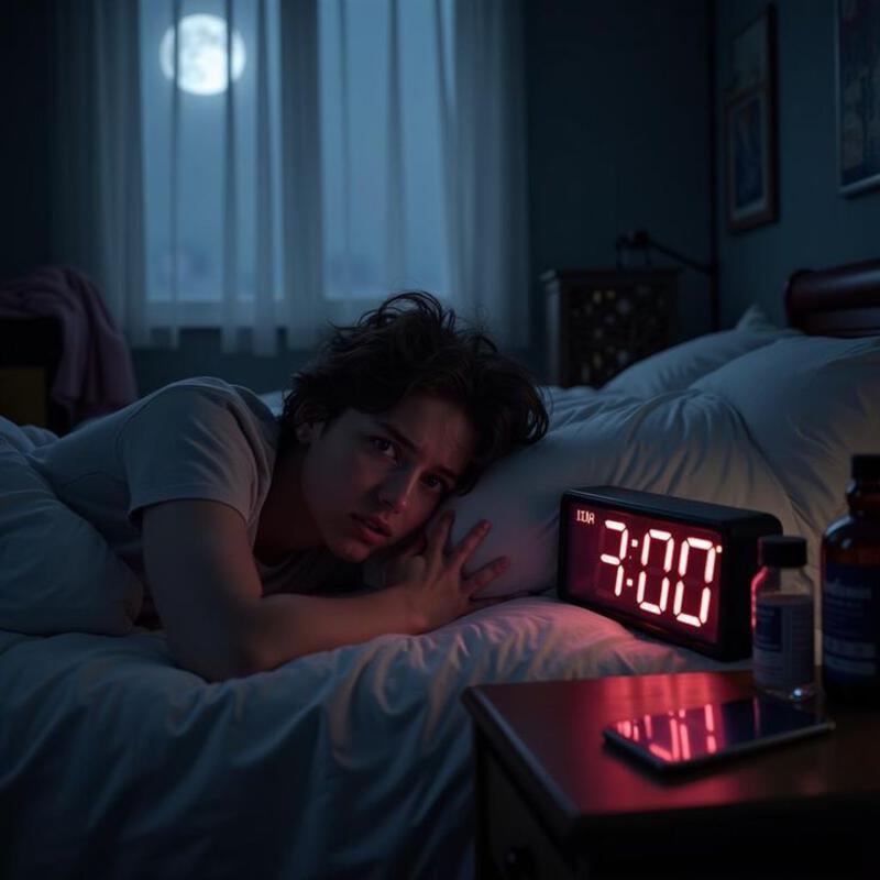 รูปนี้มี: Why Do I Wake Up at 3 AM? Common Causes and Solutions