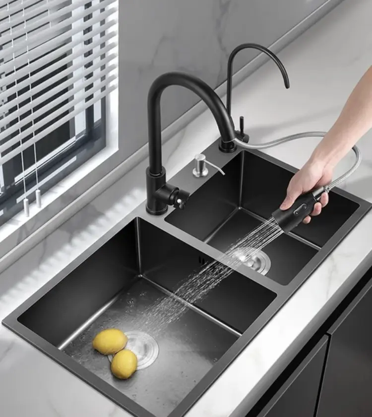 Mondial ซิงก์ล้างจานหลุมเดี่ยว-หลุมคู่ ตะกร้าระบายน้ำแบบพับเก็บได้ สแตนเลส 304