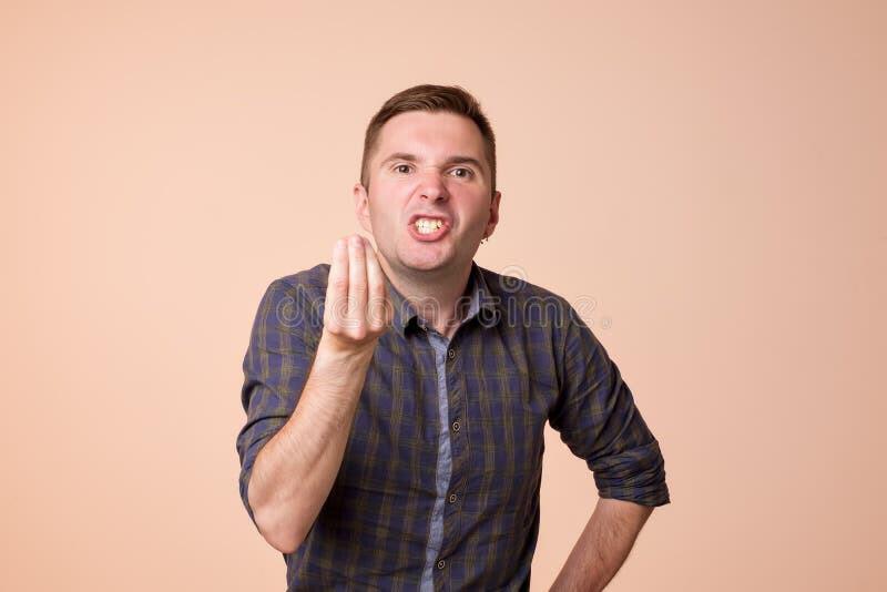 Caucasian Middle Aged Man Looking Angry Showing Italian Gesture Over Brown  Background Stock Image - Image of furious, caucasian: 120599187