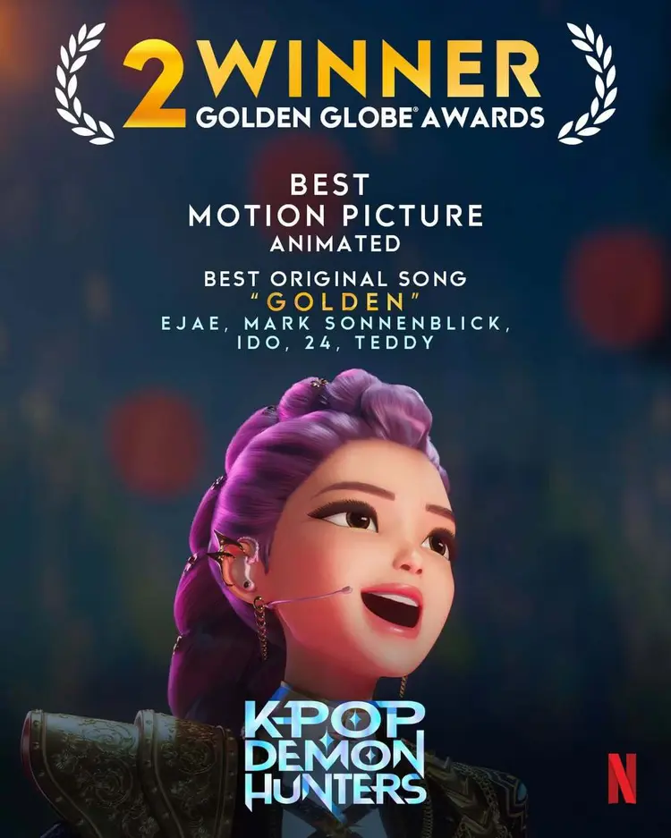 K-Pop Demon Hunters ม้ามืดแห่งปี กวาด 2 รางวัลใหญ่บนเวที Golden Globes