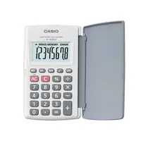 Casio Calculator เครื่องคิดเลข คาสิโอ รุ่น HL-820LV-BK แบบพกพำ มีฝาปิด 8 หลัก สีดำ