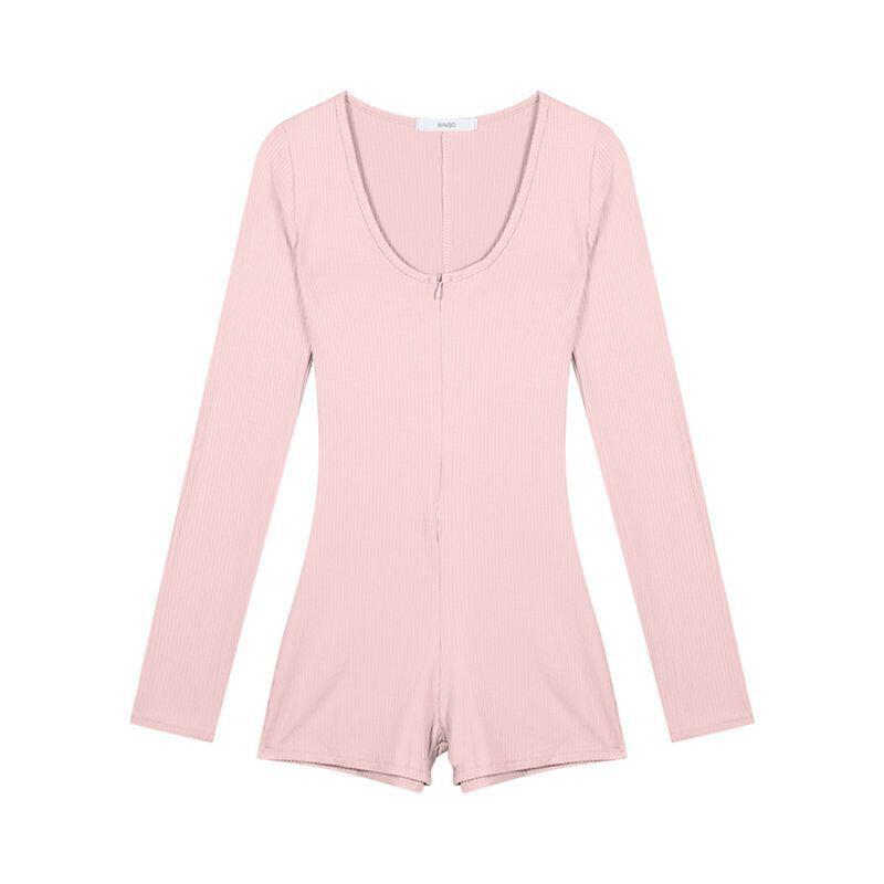 Product image บอดี้สูท แขนยาวมีซิปหน้า เนื้อผ้ากระชับยืดหยุ่น 4