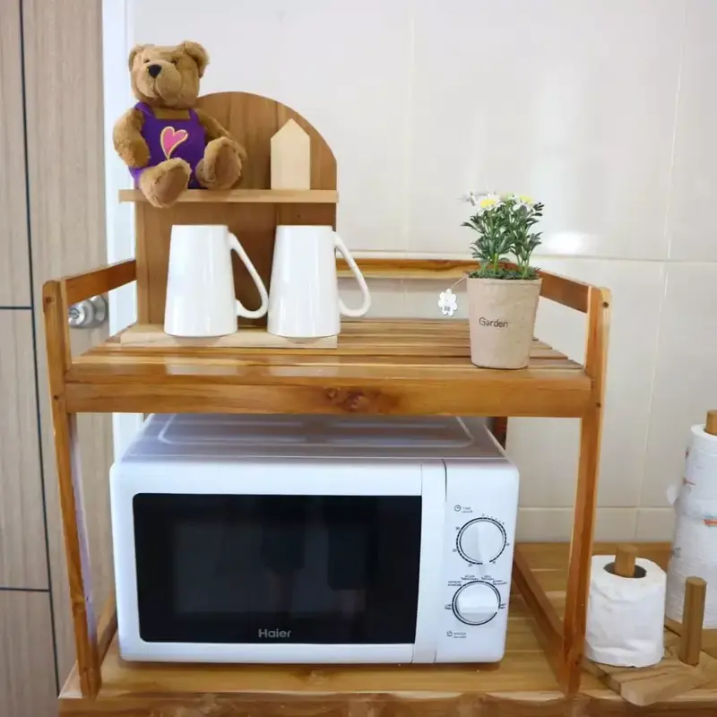 ชั้นวางคร่อมไมโครเวฟ – Wood Collection