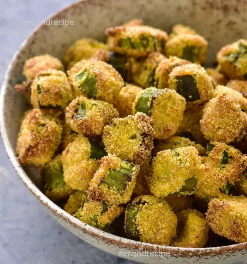 กระเจี๊ยบหั่นชุบแป้งข้าวโพดทอดด้วยเครื่อง Air fryer  กรอบอร่อยที่สุดสูตรหนึ่ง.. : r/airfryer
