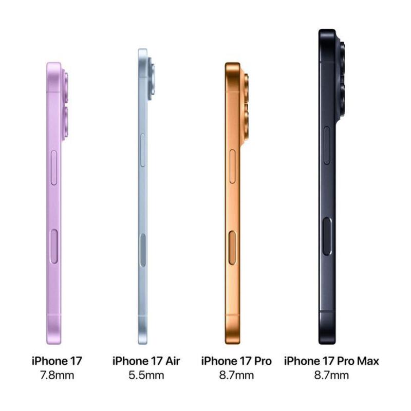 This may contain: the iphone 7s and iphone 7c are compared to each other in different colors