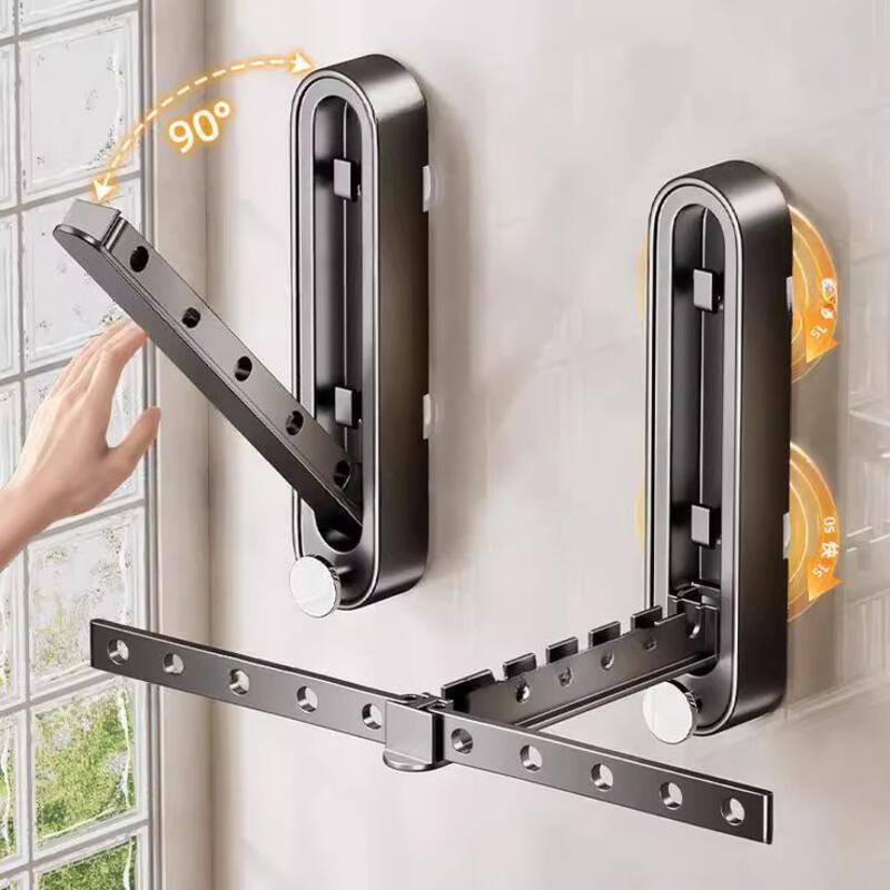 This may contain: a person is holding the door handle on a wall with two different types of handles