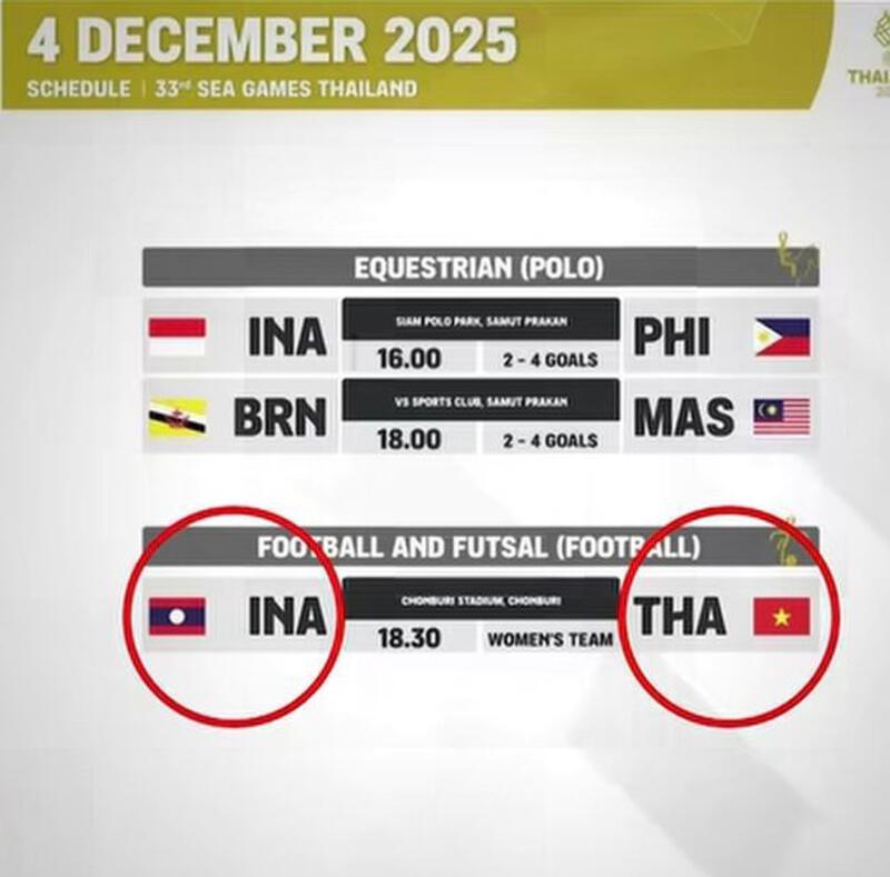 อาการหนัก? ฝ่ายจัดซีเกมส์ 2025 ขึ้นโปรแกรมกีฬา “ธงชาติไทย” ผิดประเทศ