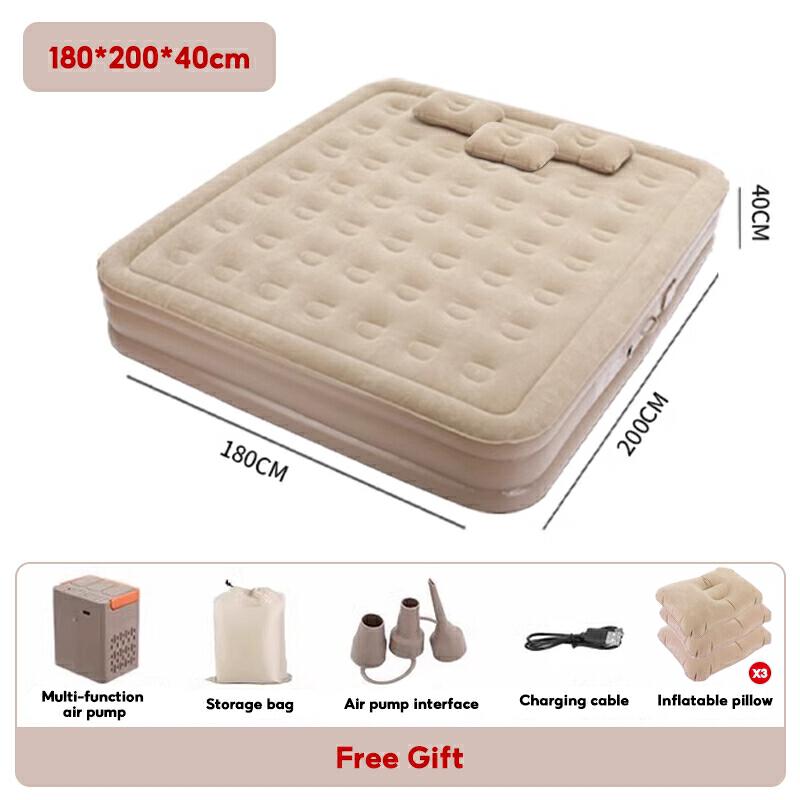 NorthMarch[COD]ที่นอนลมแบบสูบลมอัตโนมัติ ขนาด 5 ฟุต และ 3 ฟุต ที่นอนสำหรับตั้งแคมป์  PVC หนา 40/25 ซม | Shopee Thailand