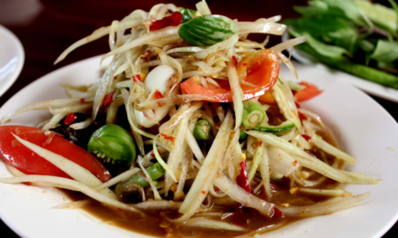 สูตรส้มตำลาว - ชาลีออร์แกนิค