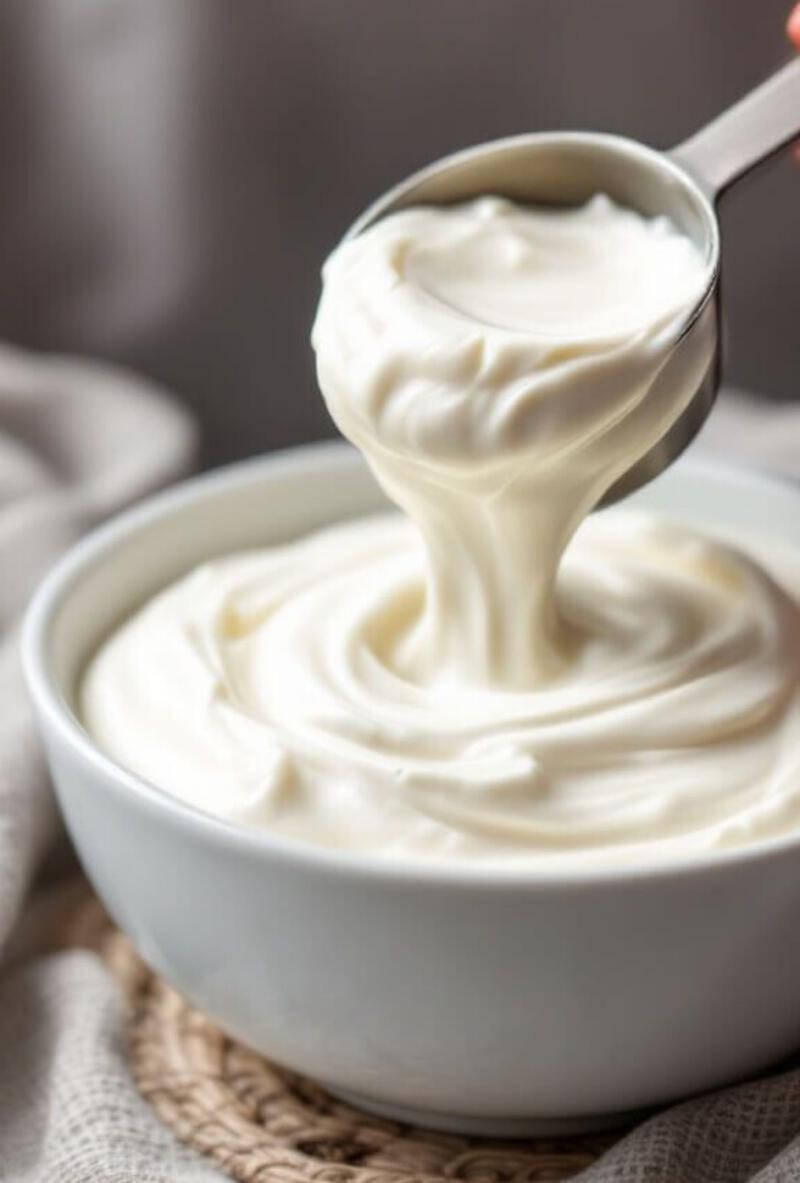 รูปนี้มี: High-protein chocolate mousse in a bowl with a spoon, perfect for fitness enthusiasts