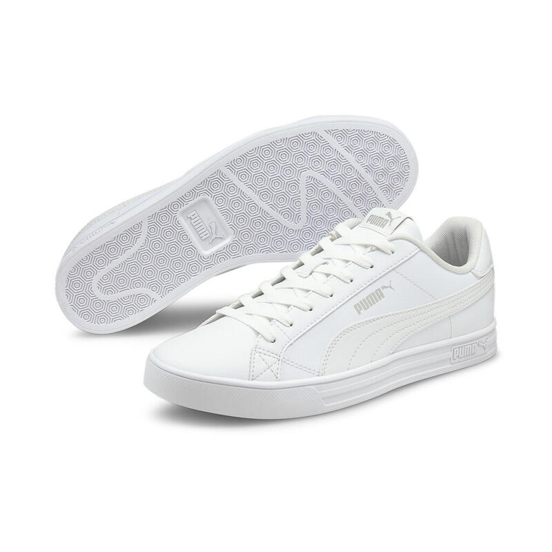 Product image PUMA BASICS - รองเท้ากีฬาข้อต่ำ Smash Vulcanised V3 สีขาว - 38075203 3