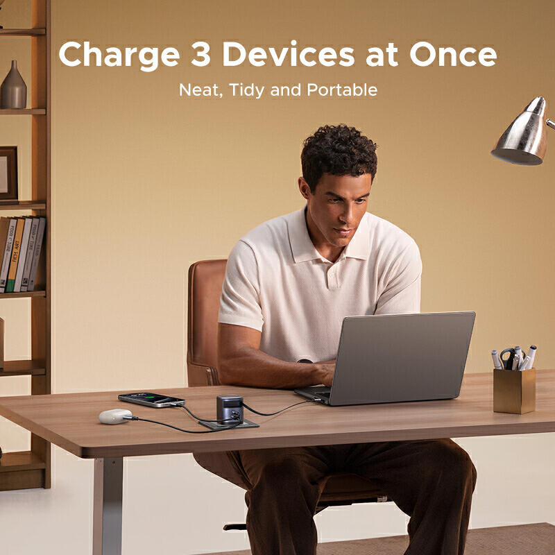 Product image UGREEN Nexode 45/65/100W GaN Charger พร้อมสายแบบพับเก็บได้รองรับ Super Fast Charging 2.0 สําหรับ Samsung Glaxy S25 S24 iPhone 17 Pro Max 16 15 Pro Max 3