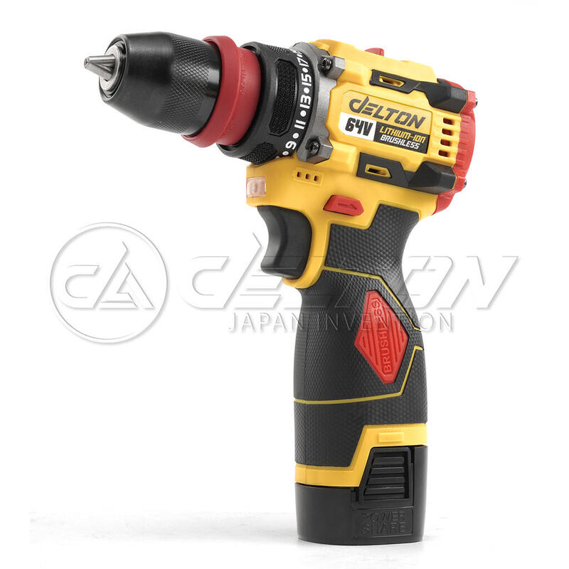 Product image DELTON สว่านไร้สาย 64V ไขควงไฟฟ้า 2in1 มอเตอร์บัสเลส Brushless Motor งานเจาะ งานสกรู เจาะหลังคา รุ่น DSL-64BL 3