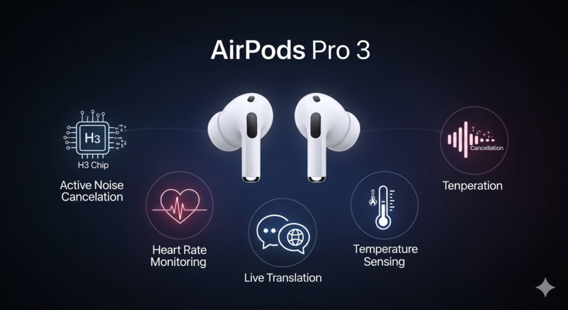 蘋果新品發表會倒數！AirPods Pro 3五大核心亮點一次看