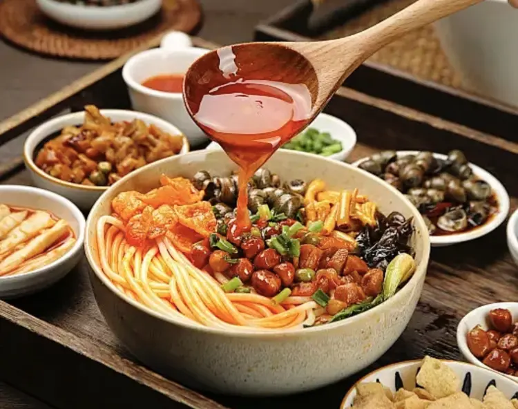 ก๋วยเตี๋ยวเส้นหมี่หอยทาก: จากของว่างท้องถิ่นสู่คนดังในอินเทอร์เน็ต
