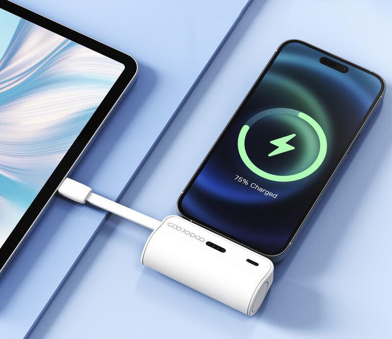 Product image GOOJODOQ 5000mAh พาวเวอร์แบงค์ ชาร์จเร็ว 3 พอร์ต แบบพกพา ขนาดเล็ก 4