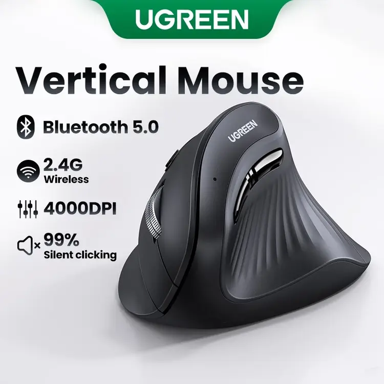 Ugreen Wireless Mouse 4000 DPI เมาส์ไร้สายลื่นเงียบ ใช้งานสบาย
