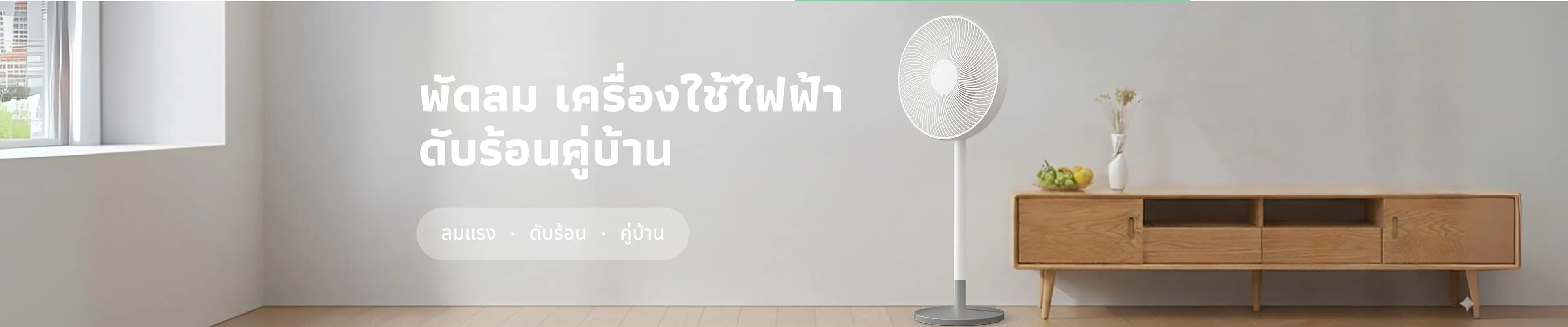 พัดลม เครื่องใช้ไฟฟ้าดับร้อนคู่บ้าน