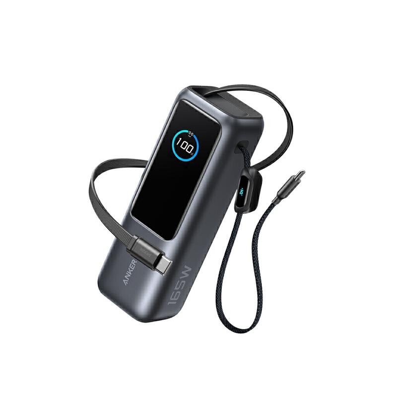 Product image [HOT] Anker Laptop Power Bank CCC 25000mAh 165W แบตสำรอง ชาร์จเร็ว USB-C 3 ช่อง สายชาร์จในตัวพับเก็บได For iPhone 17/16 3