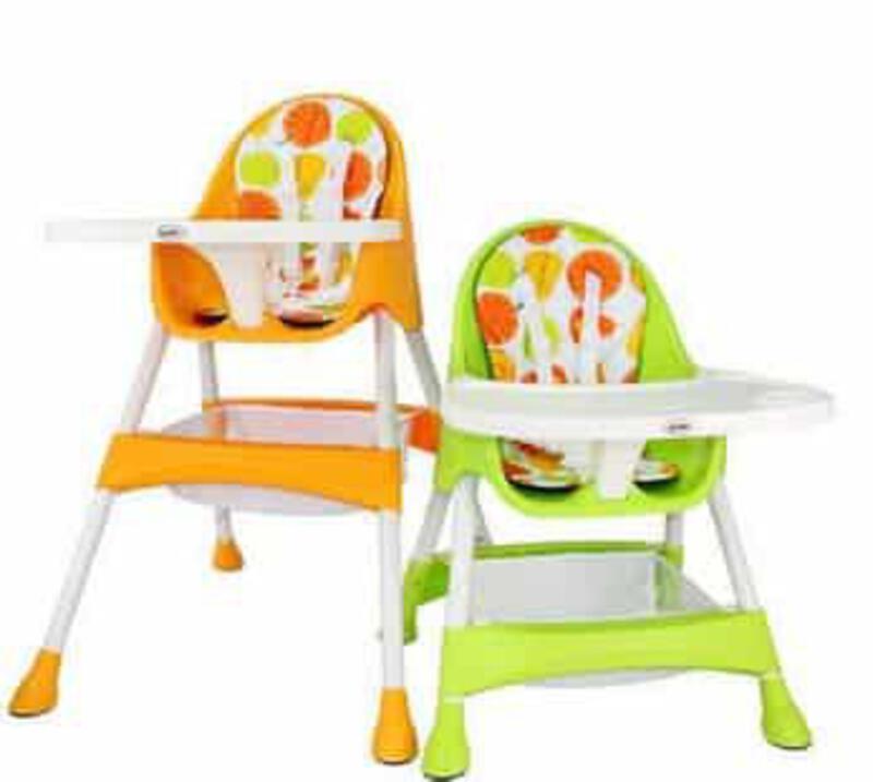 เก้าอี้ทานข้าวเด็ก Glowy รุ่น Candy Plus High Chair - Orange orange