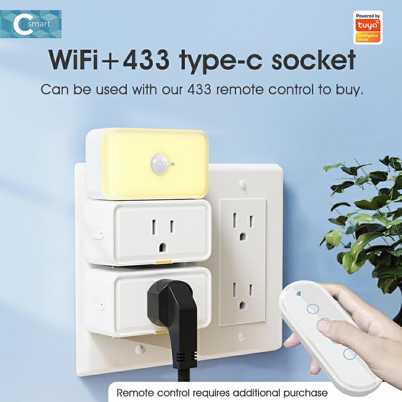 Product image Smatrul Tuya Wi-Fi Smart Plug การวัดพลังงาน 20A - ปลั๊กอัจฉริยะควบคุมปลั๊กไฟผ่านแอป Smartlife, คําสั่งเสียง 3