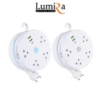 Lumira ปลั๊กไฟม้วน LS-023/2U สายยาว 3 เมตร 2 USB 1 USB-C มีเบรคเกอร์นิรภัย มอก. รับประกัน 1 ปี