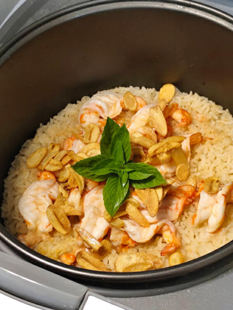 ข้าวอบมันกุ้ง สูตรอาหาร เมนูอาหาร อาหารจานเดียว ทำง่าย ๆ