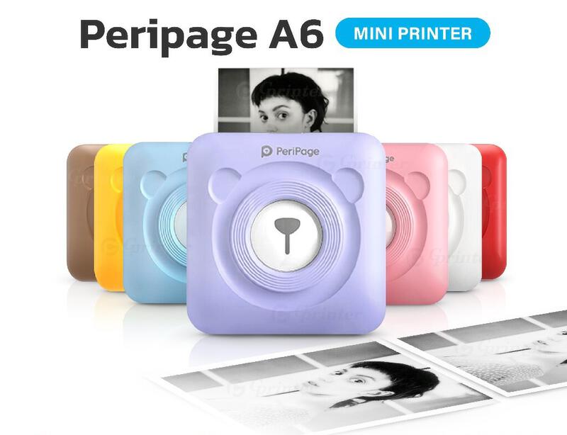 Product image Gprinter เครื่องปริ้นพกพา Peripage A6 พิมพ์สติ๊กเกอร์ เครื่องปริ้นสติ๊กเกอร์ A6 Mini Printer 1