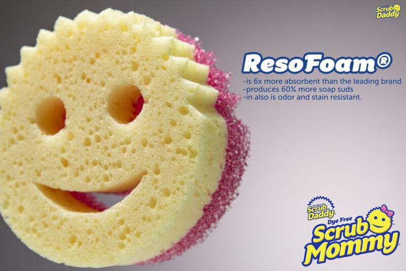 This may contain: a close up of a sponge with a smiley face on it