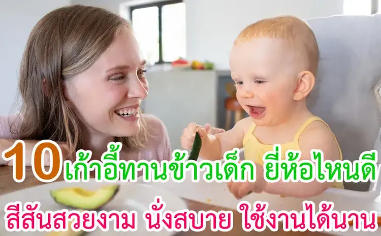 10 เก้าอี้ทานข้าวเด็ก ยี่ห้อไหนดี ปี 2024 สีสันสวยงาม นั่งสบาย ใช้งานได้นาน