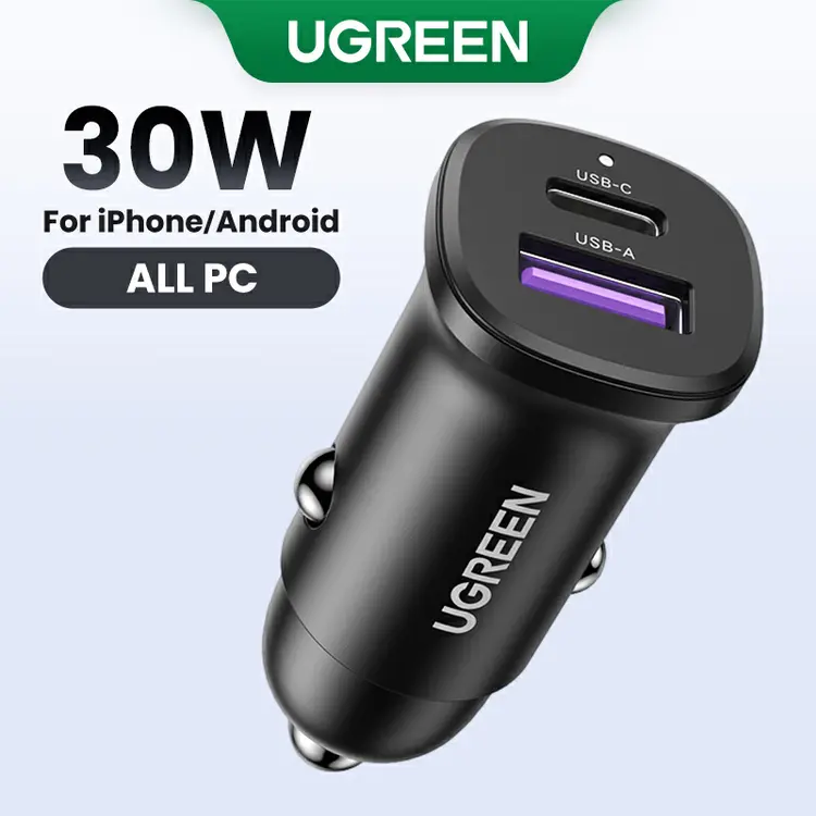 UGREEN: 30W USB C Car Charger PD 3.0 5A