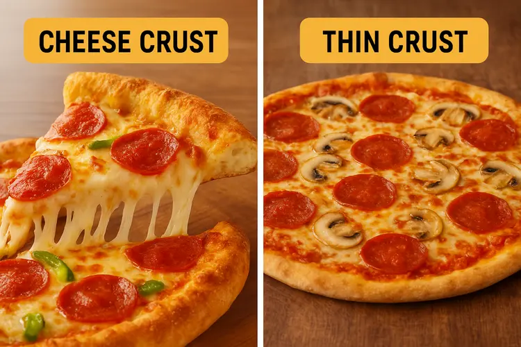 🧀 ทีมพิซซ่าขอบชีส VS 🍕 ทีมพิซซ่าขอบบาง – ใครคือสุดยอดแฟนพันธุ์แท้ของคุณ?