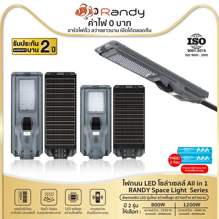 Randy: LED Solar street light All IN 1, A12