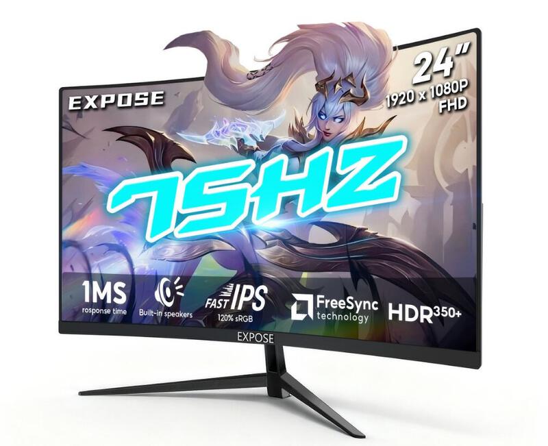 Product image 27 นิ้ว จอคอมพิวเตอร์ 165hz จอคอม monitor 24 นิ้ว จอคอมพิวเตอร์ 2K จอโค้ง IPS 1MS เต็มจอไร้ขอบ LED 24