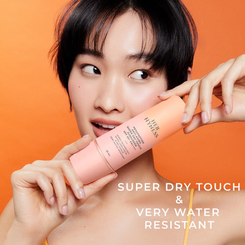 Hexapeptide Anti-Aging Super Dry Touch Sunscreen SPF 50+ PA++++ 30 ml – Her  Hyness