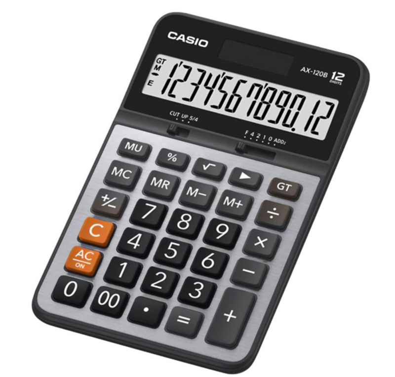 เครื่องคิดเลข CASIO AX-120B - Bangplee Stationery