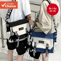 Street Wear Messenger Bag Men Japanese Casual Shoulder Bag Trend Student Large-ความจุ Diagonal Backpack Tooling Female Messenger Bag
