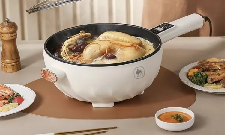 CAMEL 3.5L หม้อไฟฟ้าอเนกประสงค์ หม้อเดียวจบสำหรับบ้านสายกิน ทำได้ตั้งแต่ผัดจานด่วนถึงชาบูหม้อใหญ่