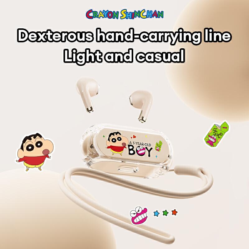 Product image Disney  Shin-chan YP-72 หูฟังบลูทูธ HD Call การออกแบบโปร่งแสงแบตเตอรี่ LED จอแสดงผลดิจิตอลบลูทูธ 5.4 3