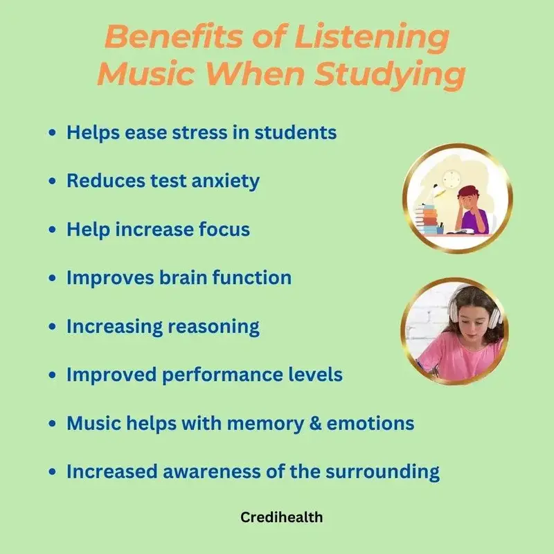 Benefits &amp;amp; Side Effects of Studying with Music | Credihealth