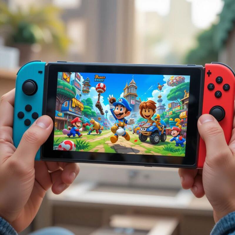 This may contain: a person holding a nintendo wii game controller in front of their face while playing mario kart
